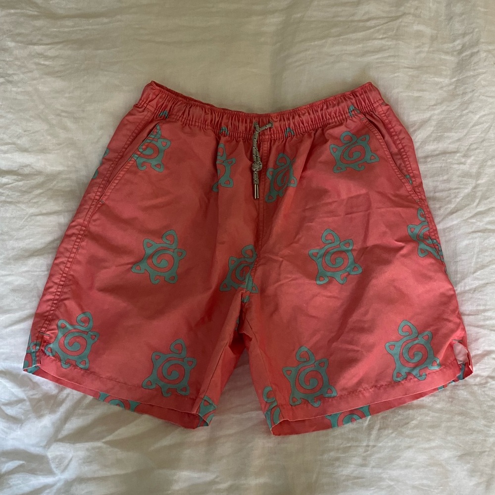 Turtleson Coral Swim Trunks